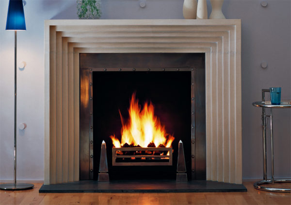 odeon fireplace, solid fuel fireplace, woodburner fireplace, electric fireplace, gas fireplace, custom made fireplace, made to measure fireplace, timeless fireplace, clean architectural fireplace, limestone fireplace, marble fireplace, travertine stone fireplace, art deco fireplace, geometrical fireplace, modern fireplace