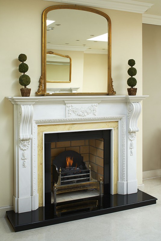 kensington honed sevec marble fireplace, solid fuel fireplace, woodburner fireplace, electric fireplace, gas fireplace, custom made fireplace, made to measure fireplace, timeless fireplace, victorian style fireplace