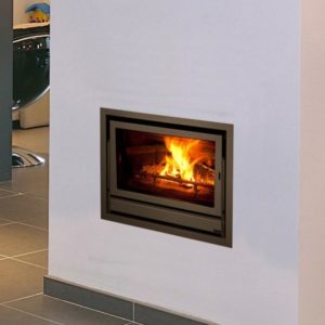 infire 603/604 multi fuel fire, Bodart & gonay fire, insert fire, fan assisted fire, high heat output fire, fire with automatic thermostat, solid fuel insert stove, glass fronted solid fuel fire, wood burning stove, modern fire, fire inserted into a fireplace