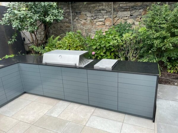Outdoor Kitchen Worktop – Honed Black Granite