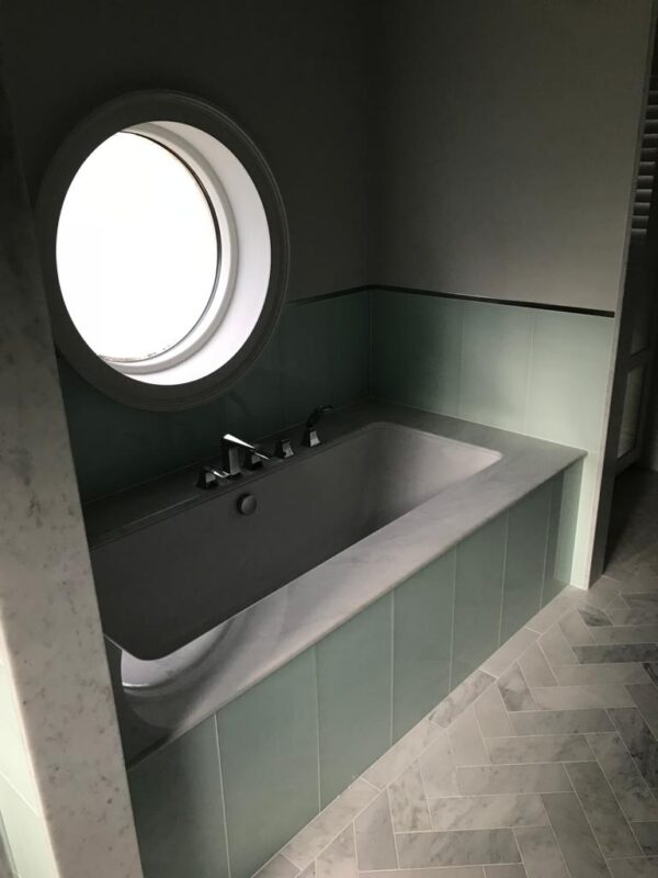 Bespoke Stone Bathroom Vanity Unit - Bianco Carrera Marble Project 2 (a)