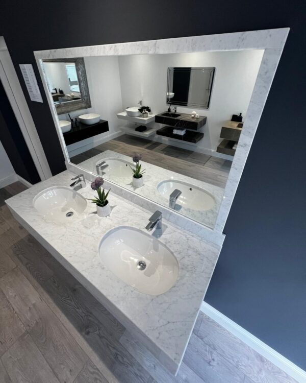 Bathroom Vanity Unit – Bianco Carrera Dublin Crafted