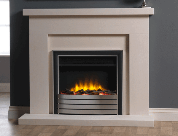 A close-up of a 22” Ecoflame 4d electric inset fire