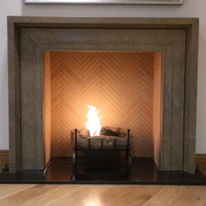 Bespoke Toscana fireplace crafted in Sierra Elvira marble, handmade in Dublin (1)